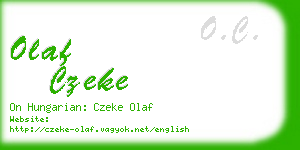 olaf czeke business card